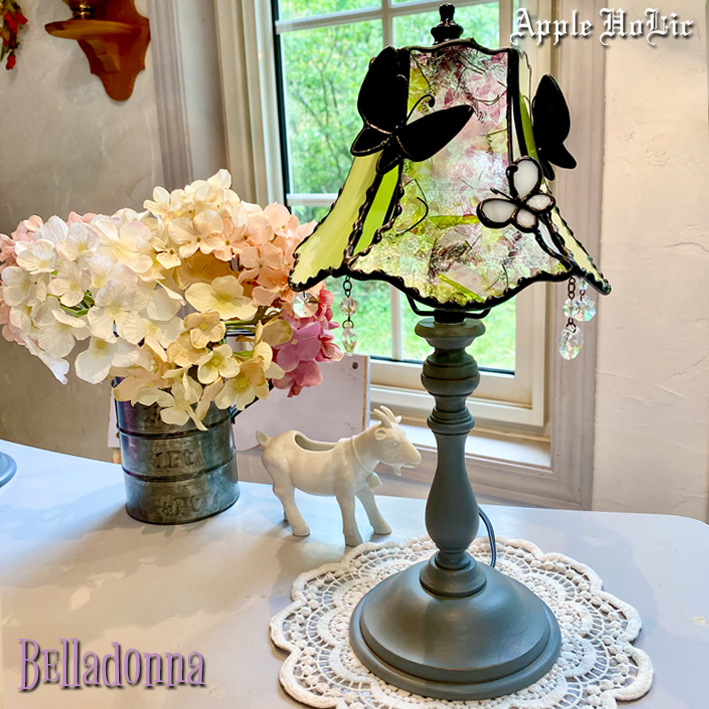 お試し価格！】 ウィッチーズキッチン 店ステンドグラス ランプ テーブルランプ 照明 おしゃれ Belladonna ベラドンナ LED対応 