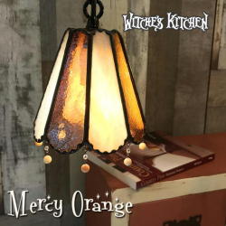 ペンダントランプ 【 マーシー オレンジ　Mercy Orange 】 ステンドグラス ペンダントライト LED対応