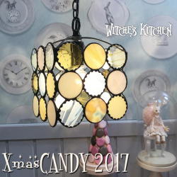 ペンダントライト 【 クリスマスキャンディー シュガーイエロー 2017　Christmas CANDY Sugar Yellow 2017 】 LED対応 レトロ ポップ ステンドグラス ランプ