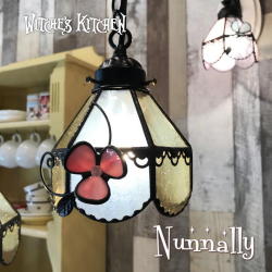 ペンダントライト 【 ナナリー Nunnally 】 LED対応 Cafe フラワー ステンドグラス ランプ