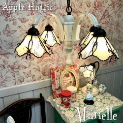 シャンデリア 【 Marielle マリエル 】 ステンドグラス ペンダントライト ＬＥＤ対応