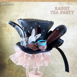 ドール用ハット 【 ラビット・ティーパーティー Rabbit Tea Party 】 1/6サイズ ブライス 帽子 ドール